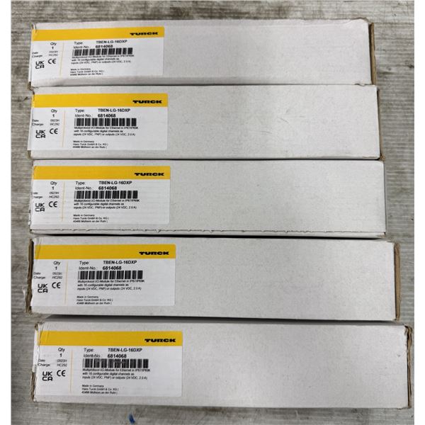 (5) Turck #TBEN-LG-16DXP Junction Boxes