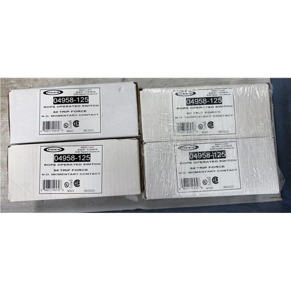 (4) Rees #04958-125 Rope Operated Switches