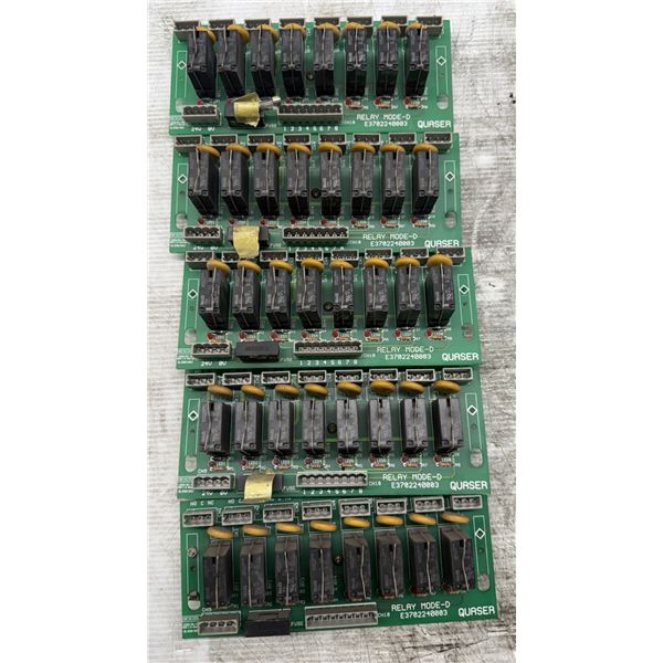 (5) Quaser #E3702240003 Relay Mode-D Circuit Boards