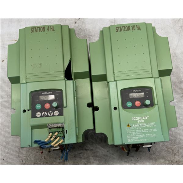(2) Hitachi #E100-075LFR2 Inverters