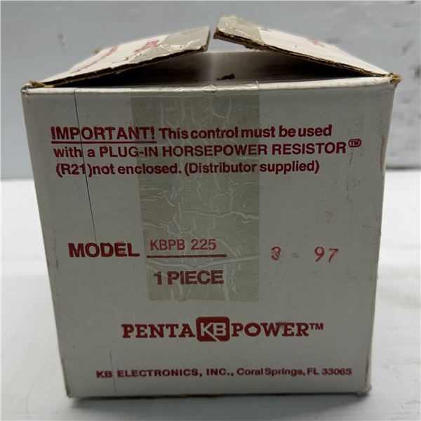 KB Electronics #KBPB 225 Motor Speed Control Drive