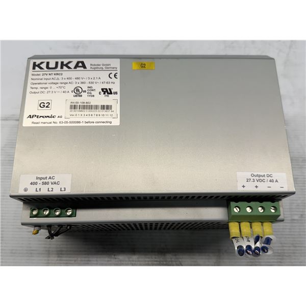 Kuka #27V NT KRC2 APtronic Robot Power Supply