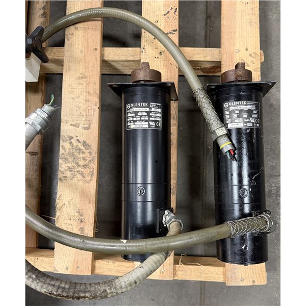 (2) Glentek #26601 Model GM4050-38-02020110-250A Permanent Magnet DC Motors