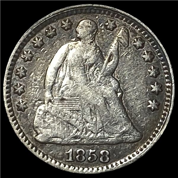 1858 Seated Liberty Half Dime LIGHTLY  CIRCULATED