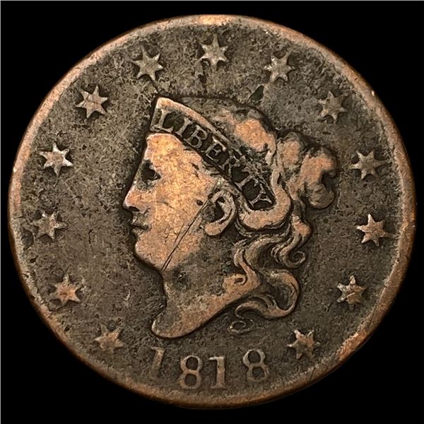 1818 Coronet Head Large Cent LIGHTLY  CIRCULATED