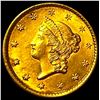 Image 1 : 1853 Gold $1 Liberty Head Type 1 CLOSELY  UNCIRCULATED