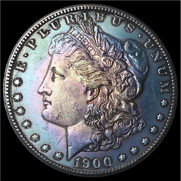 1900-O Toned Silver Morgan Dollar  UNCIRCULATED