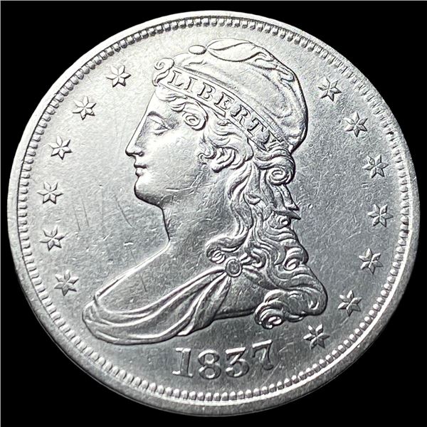 1837 Capped Bust Half Dollar CLOSELY  UNCIRCULATED