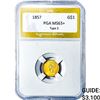 Image 1 : 1857 Type 3 Dollar PGA MS63+