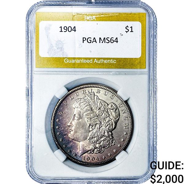 1904 Morgan Silver Dollar PGA MS64