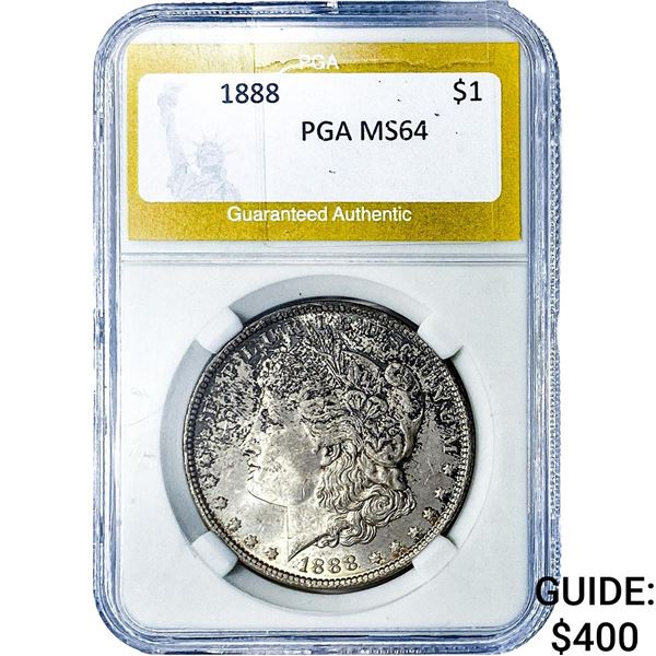 1888 Morgan Silver Dollar PGA MS64