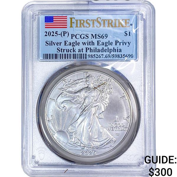 2025 Silver Eagle PCGS MS69