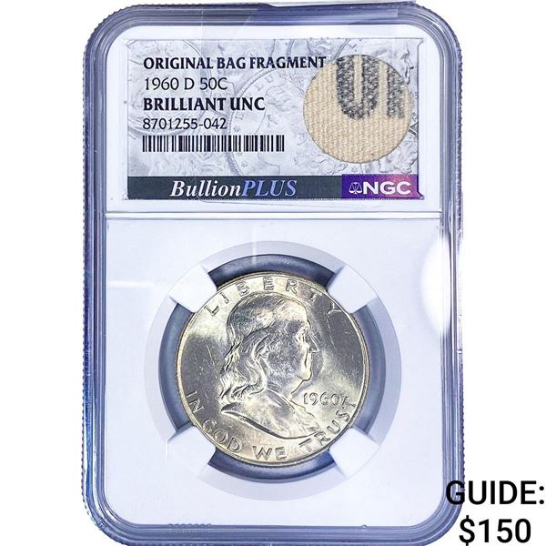 1960-D Franklin Half Dollar NGC BU
