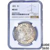 Image 1 : 1891 Morgan Silver Dollar NGC MS63