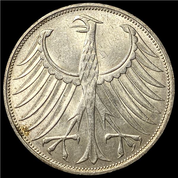 1971D West Germany SIlver 5 Mark