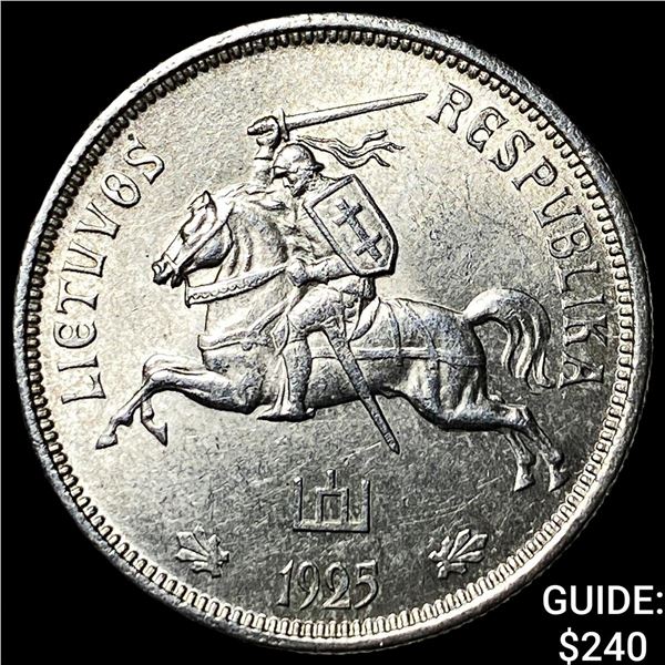 1995 Lithuania Silver 5 Litai