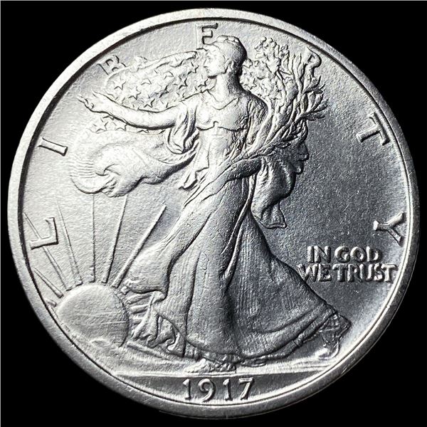 1917-S Walking Liberty Half Dollar CLOSELY  UNCIRCULATED