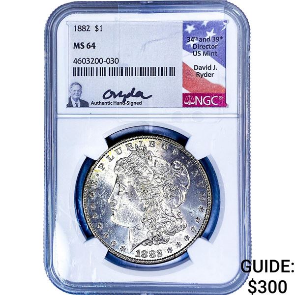 1882 Morgan Silver Dollar NGC MS64