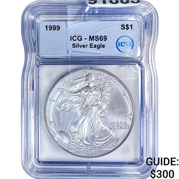 1999 Silver Eagle ICG MS69