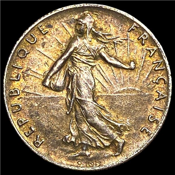 1918 France Silver 50 Centimes
