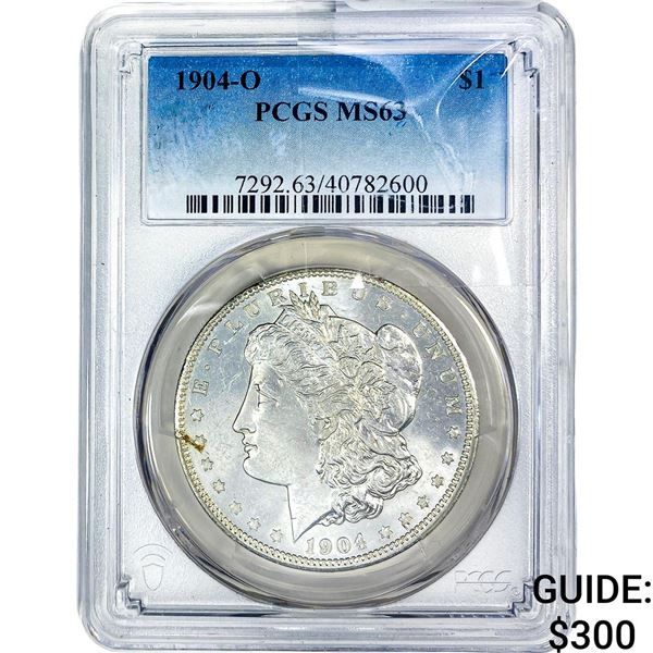 1904-O Morgan Silver Dollar PCGS MS63