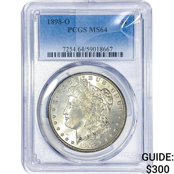 1898-O Morgan Silver Dollar PCGS MS64