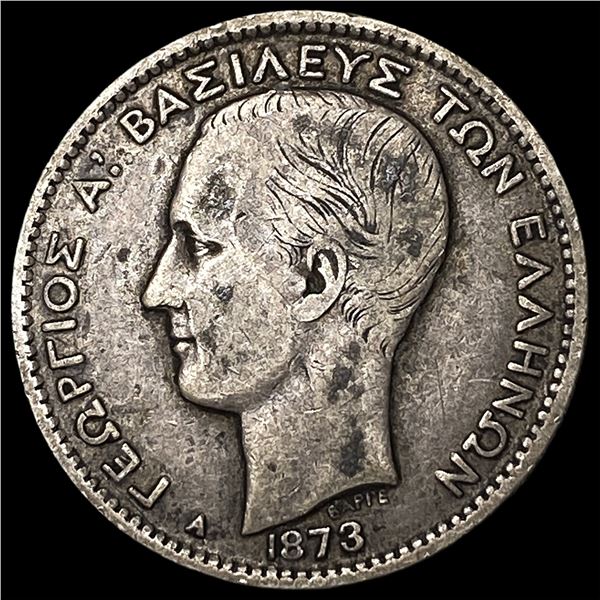 1873A Greece George I Silver Drachmai