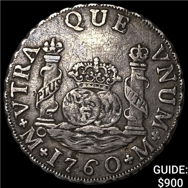 1760-M Mexico Charles III Silver 2 Reales