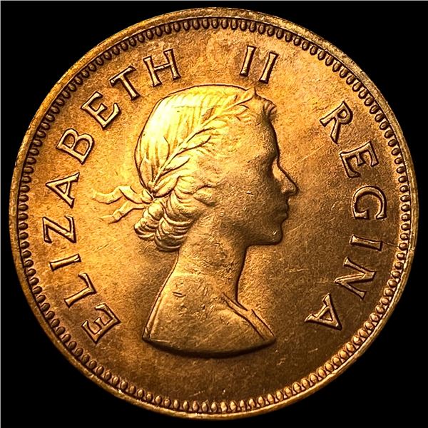 1955 South Africa Copper 1/2 Penny