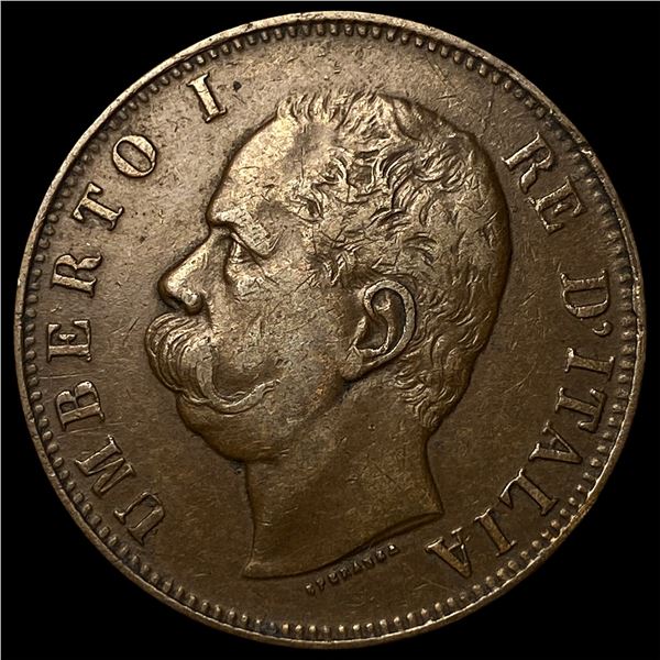 1893R Italy Copper 10 Centesimi