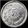Image 2 : 1893 Mexico Silver 5 Centavos