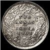 Image 2 : 1901 British-India Silver 2 Annas