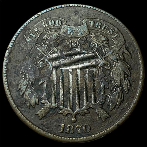 1870 Two-Cent Piece LIGHTLY CIRCULATED