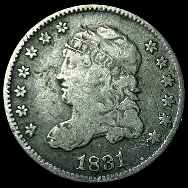 1831 Capped Bust Silver Half Dime LIGHTLY CIRCULATED