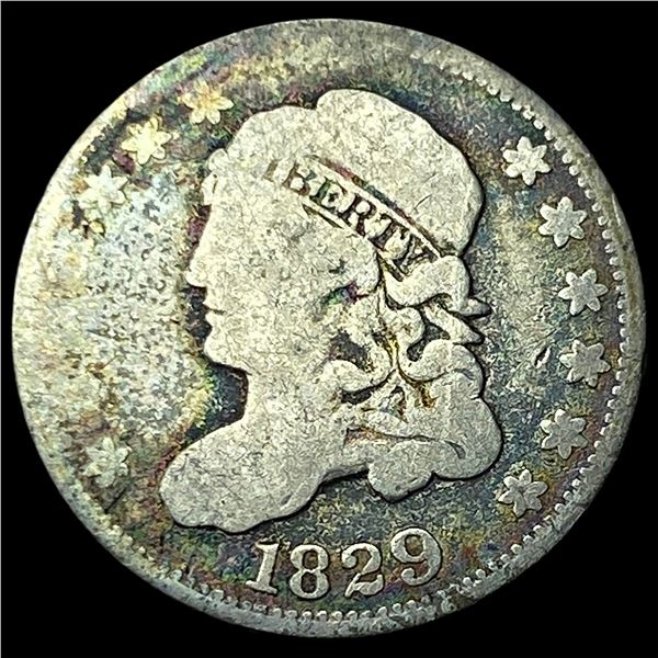 1829 Capped Bust Half Dime LIGHTLY CIRCULATED