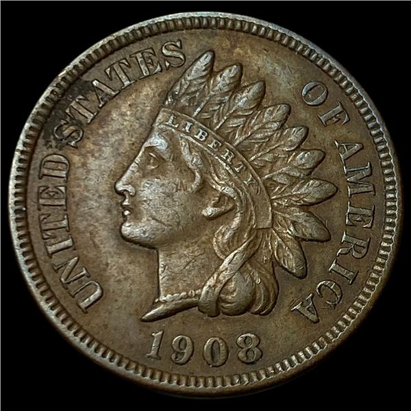 1908-S Indian Head Cent CHOICE AU