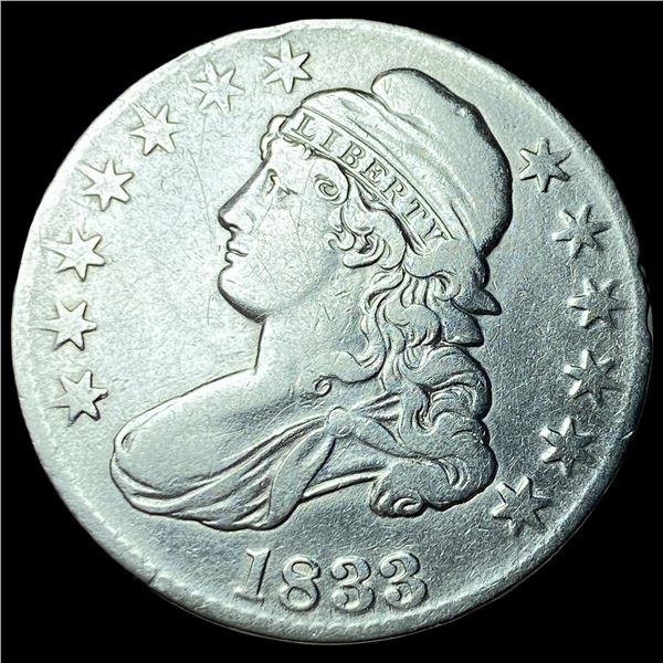 1833 Capped Bust Half Dollar CHOICE AU