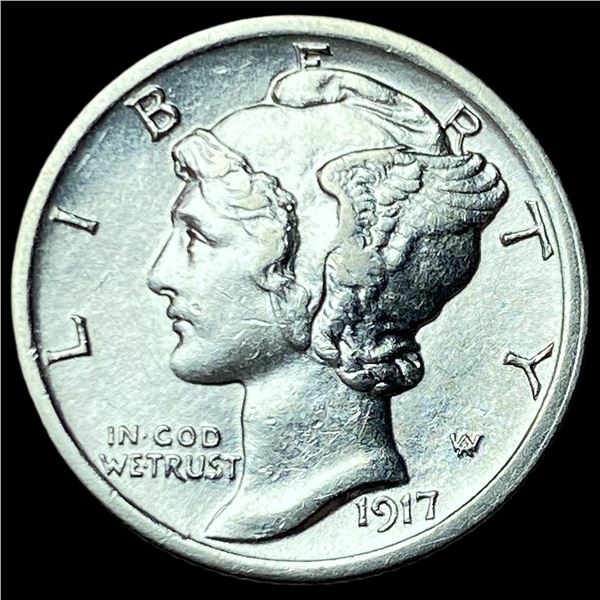 1917 Silver Mercury Dime CHOICE BU