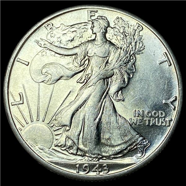 1943-D Silver Walking Liberty Half Dollar GEM BU