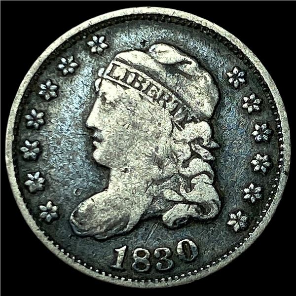 1830 Capped Bust Half Dime LIGHTLY CIRCULATED