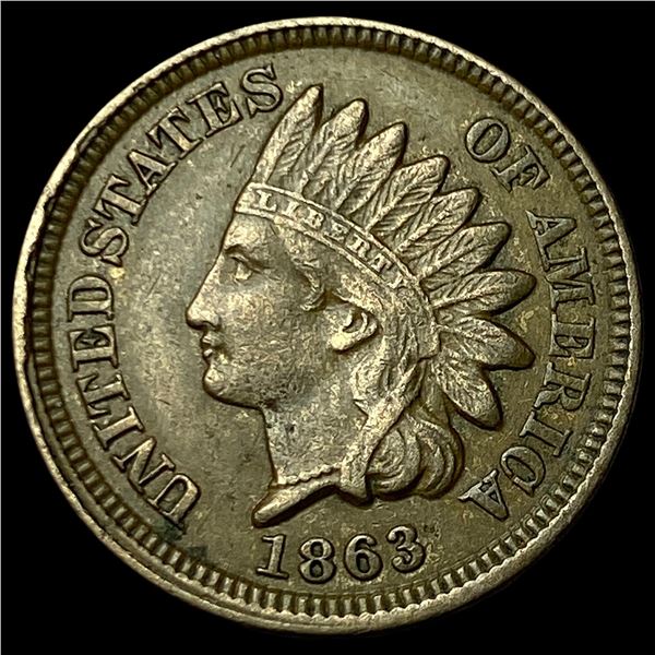 1863 Indian Head Cent CLOSELY UNCIRCULATED