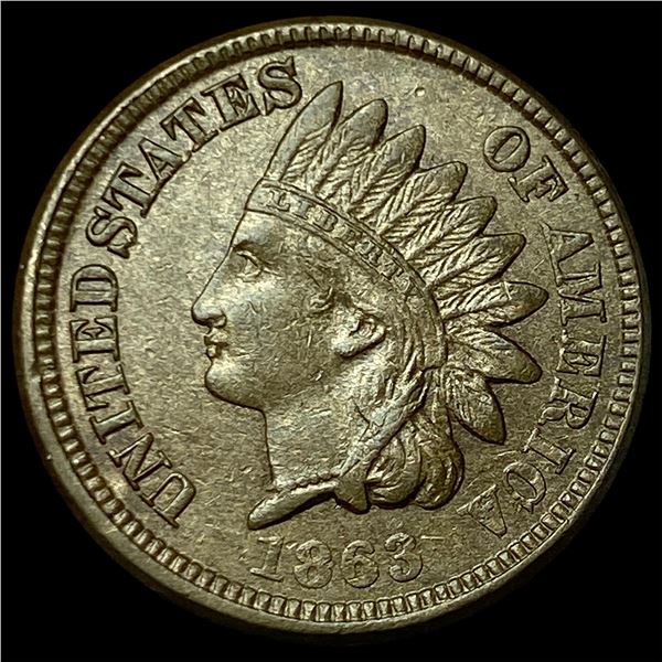 1863 Indian Head Cent CHOICE AU