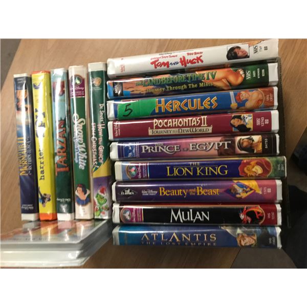 ESTATE:  FLAT C/W APPROX. 15 VHS TAPES