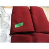 Image 2 : ESTATE:  4 - APPROX. 6' RED ROUND TABLE CLOTHS & 9 SMALL VASES