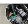 Image 3 : ESTATE:  METAL BARREL & SOLAR LIGHTS