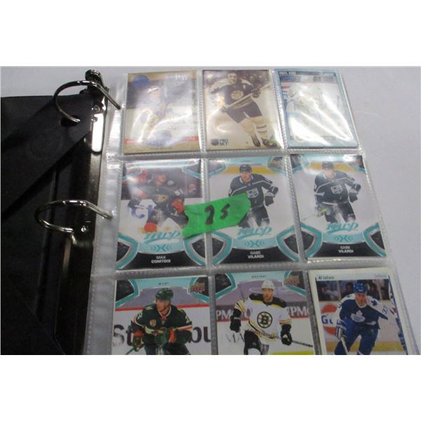 COLLECTABLE:  BINDER C/W NHL HOCKEY CARDS