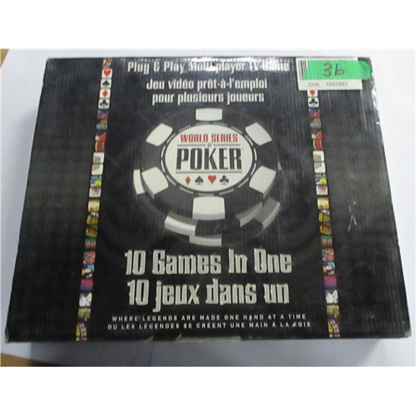 ESTATE:  WORLD SERIES 10 IN 1 POKER GAME MULTI PLAYER TV GAME