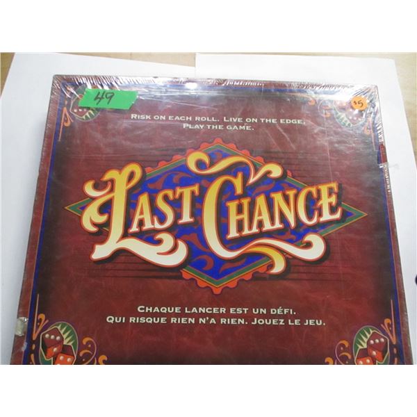 ESTATE:  LAST CHANCE GAME
