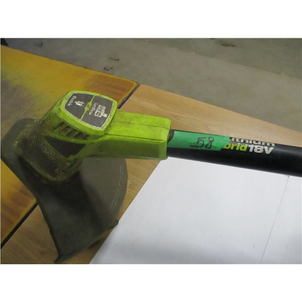 ESTATE:  RYOBI CORDLESS WEED EATER & BLOWER (NO BATTERIES OR CHARGER)
