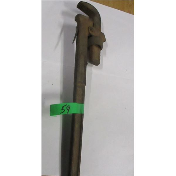 ESTATE:  24" ANTIQUE PIPE WRENCH
